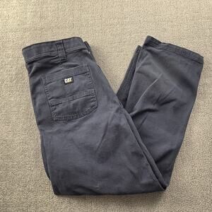 CAT Pants Adult Size 36W 29L Blue Workwear Active Casual Outdoor Men's